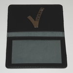 leren pashouder beveiliging security embleem V 