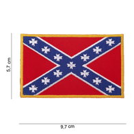 Rebel vlag embleem patch van stof art. nr. 1008