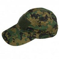 Tactical cap / leger pet met klittenband strook digital camouflage