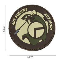 Patch Spartan Aut vincere aut mori zegevieren of sterven pvc met klittenband art no 14047