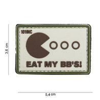 Patch Pacman eat my bb's pvc met klittenband art no 14065