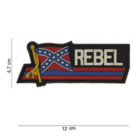 Rebel embleem patch van pvc met klittenband