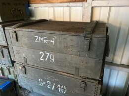 houten leger kist middelgroot