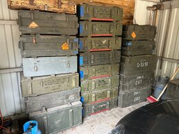 Houten leger munitie kisten in verschillende maten en prijzen