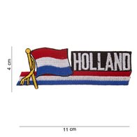 Holland wapperende vlag embleem patch van stof art. nr. 1040