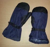 Heerlijk warme leger wanten / handschoenen maat XXL uit het leger nieuw blauw met zwart