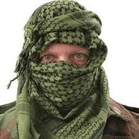 Shemag / keffiyeh, Arabische  sjaal groen