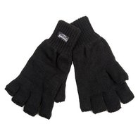 Handschoenen zonder vingers zwart thinsulate, polsmofjes, vingerloze handschoenen