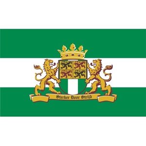 Vlag rotterdam, rotterdamse vlag met leeuw