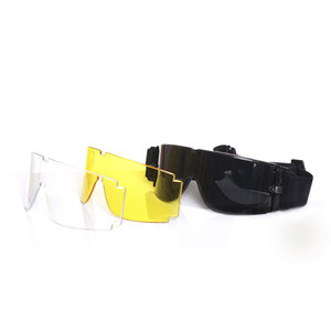 Airsoft bril / goggles met 3 kleuren glas