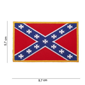 Rebel vlag embleem patch van stof art. nr. 1008