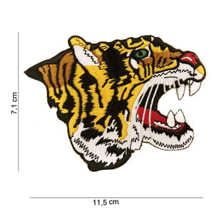 Tijger embleem patch van stof art. nr. 2048