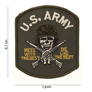 US Army mess with the best patch embleem van stof art. nr. 3055