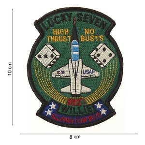 USAF Lucky Seven embleem patch van stof art. nr. 4066