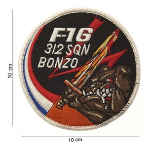 F-16 Bonzo embleem patch van stof art. nr. 4008
