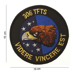 Adelaar 306 TFTS embleem patch van stof art. nr. 4004