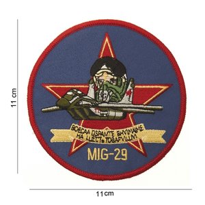 MIG 29 embleem patch van stof art. nr. 4071