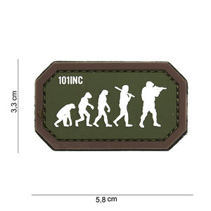 Patch  evolution airsoft bruin groen