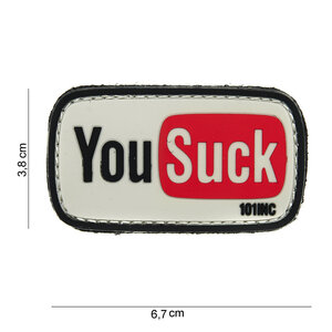 Patch You Suck pvc met klittenband