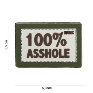 Patch 100% asshole pvc met klittenband