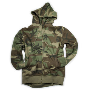 Kinder camouflage leger fleece vest maat 152