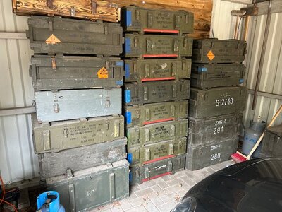 Houten leger munitie kisten in verschillende maten en prijzen
