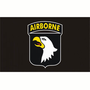 Airborne 101 division vlag zwart