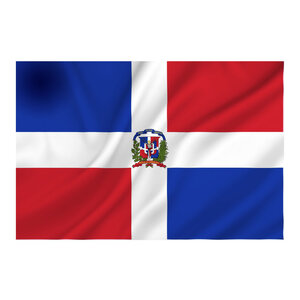 Vlag van de Dominicaanse Republiek