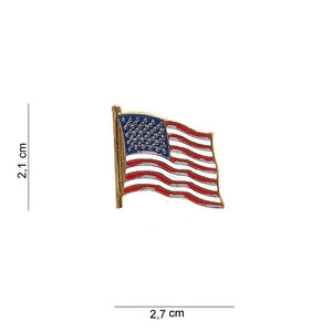 Embleem Amerikaanse vlag USA met pin
