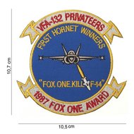 Fox one kill F-14 embleem patch van stof art. nr. 4032