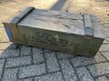 houten groene leger kist