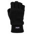 Polsmofjes handschoenen zwart thinsulate met open vingertoppen